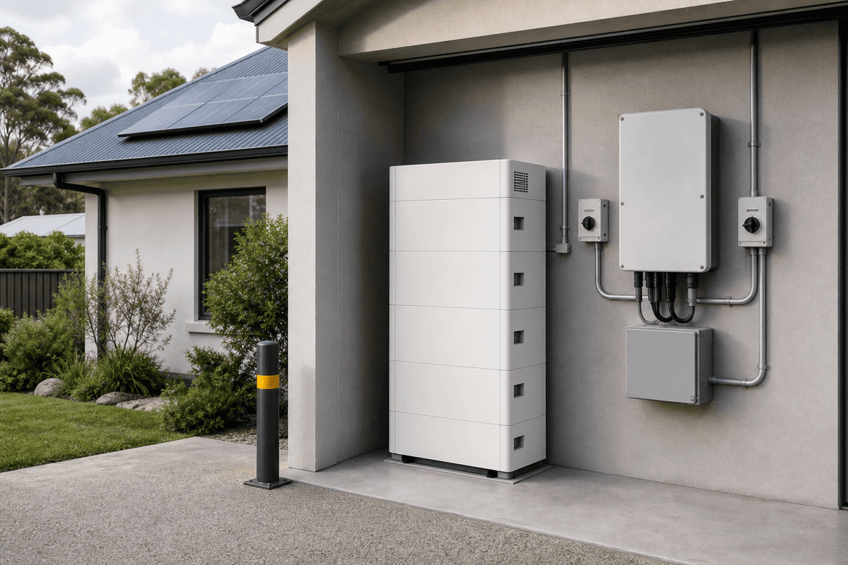 10kWh Residential Stack LFP Battery - 5kW Wall-Mount BESS deployed in an international application environment