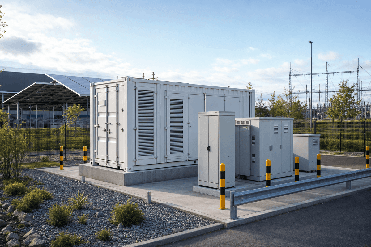 1MWh C&I Arbitrage LFP Container - Turnkey Energy Storage Solution deployed in an international application environment