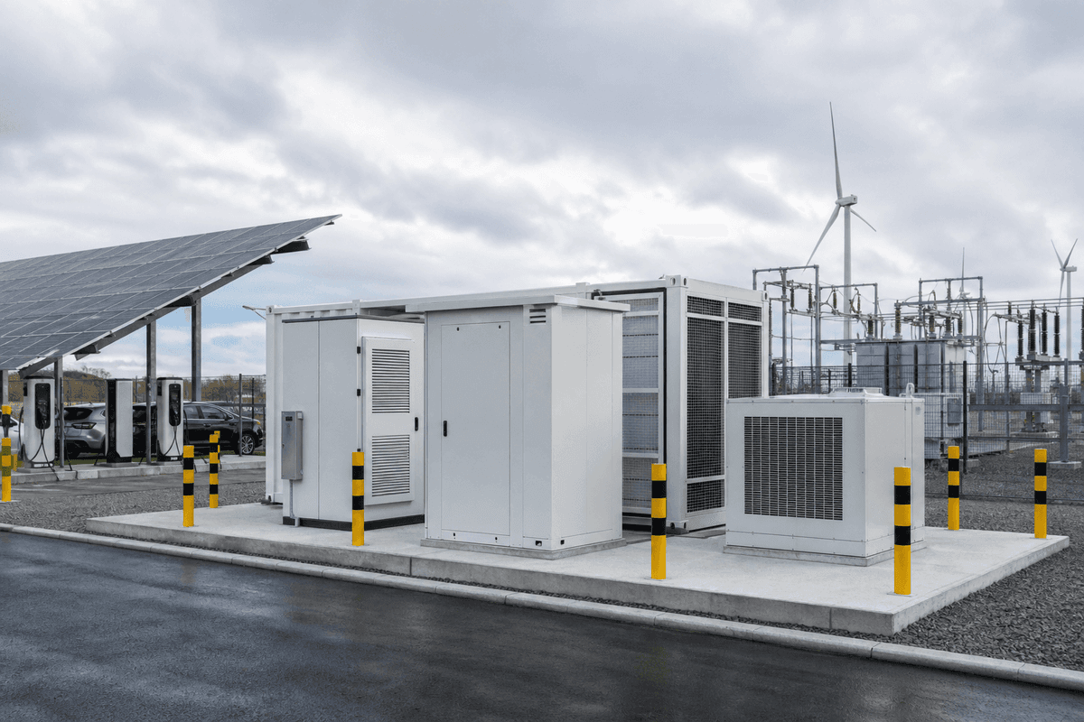 200kWh Hybrid LFP+Supercap High Power - Ultra-Fast Grid Response deployed in an international application environment