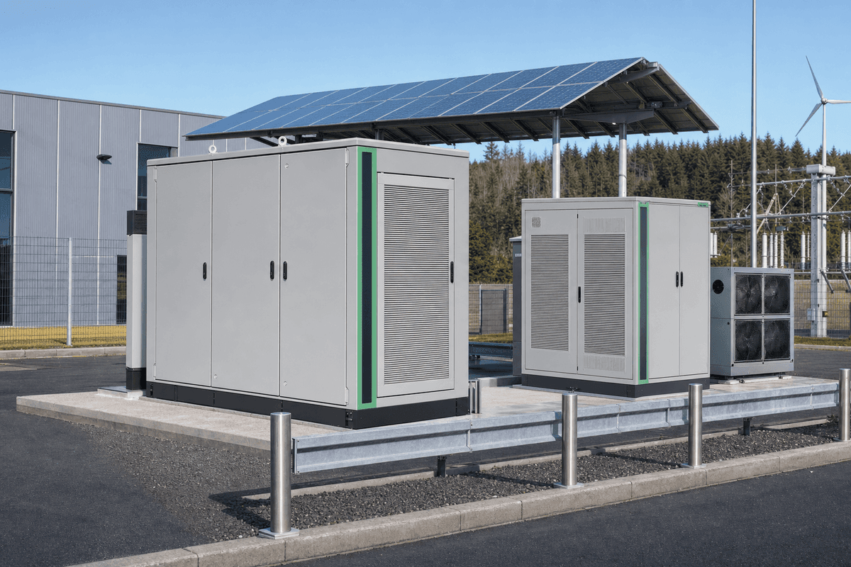 200kWh Hybrid LFP+Supercap High Power - 400kW BESS deployed in an international application environment
