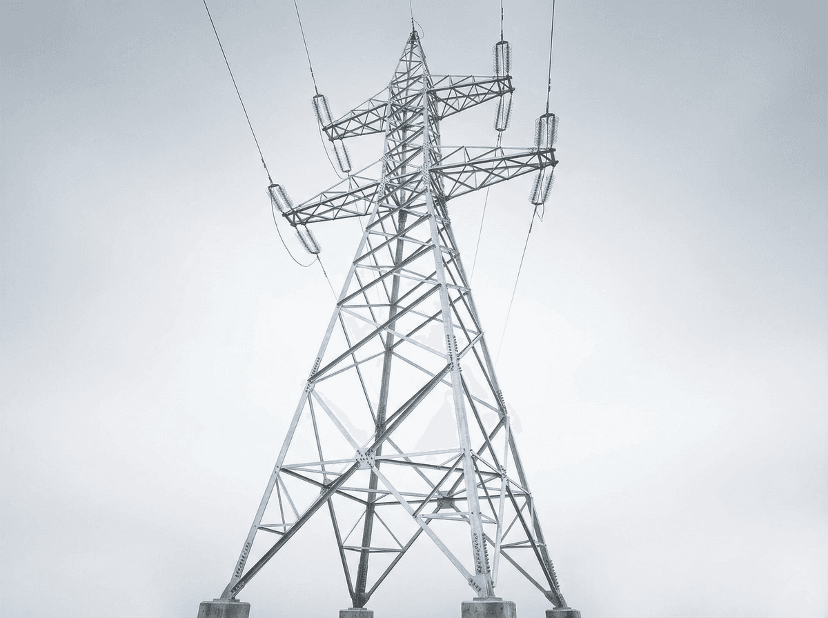 25m 35kV アングルタワー - 二回線 鋼製ラチス 偏角構造 deployed in an international application environment