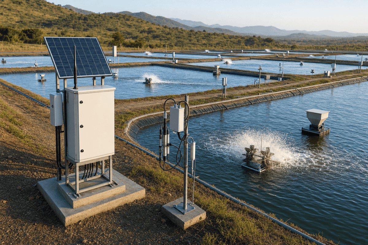 Smart Aquaculture Solution - Real-Time Water Quality Monitoring & Automated Control deployed in an international application environment