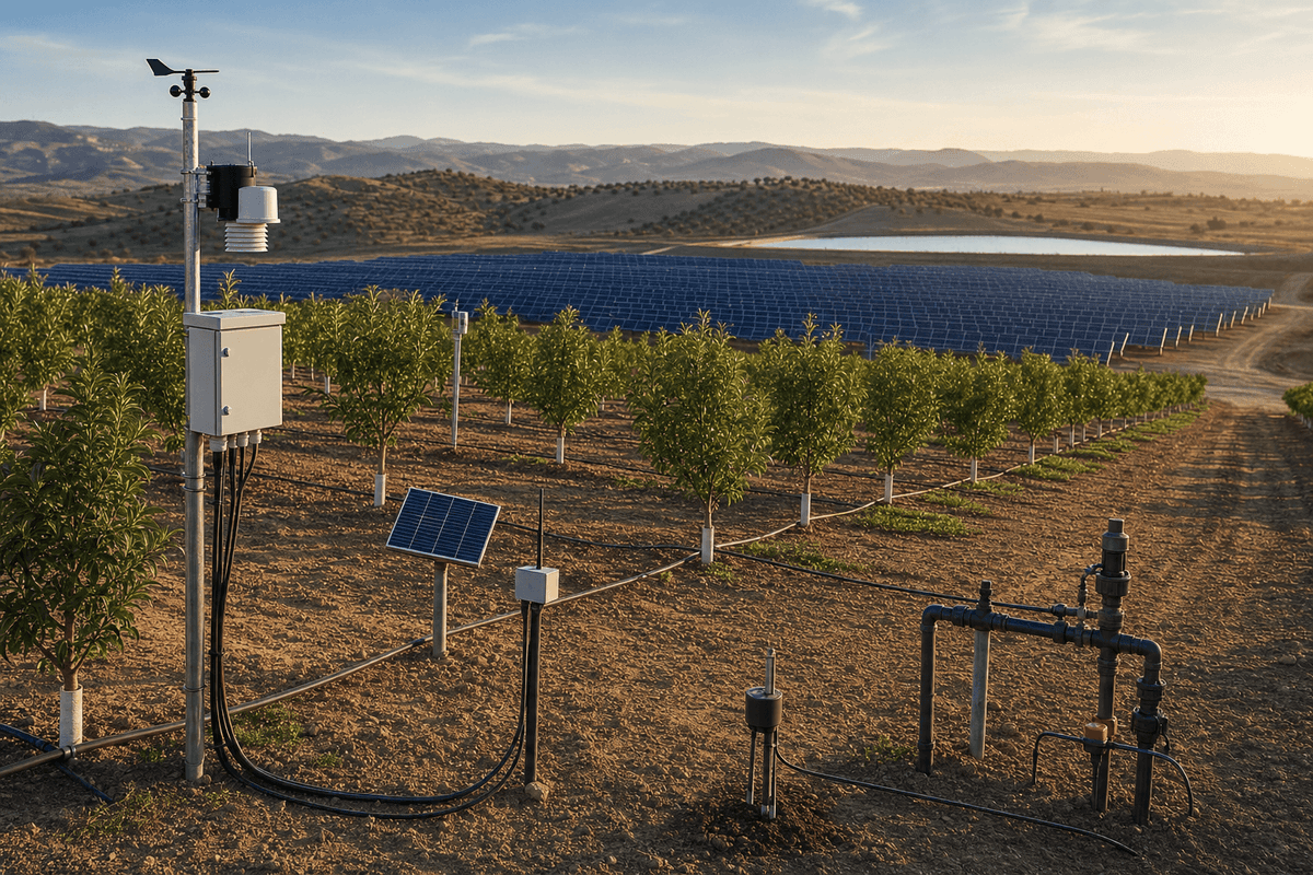 Desert Reclamation Solar+Agriculture 50ha - 500kW PV Smart Monitoring deployed in an international application environment