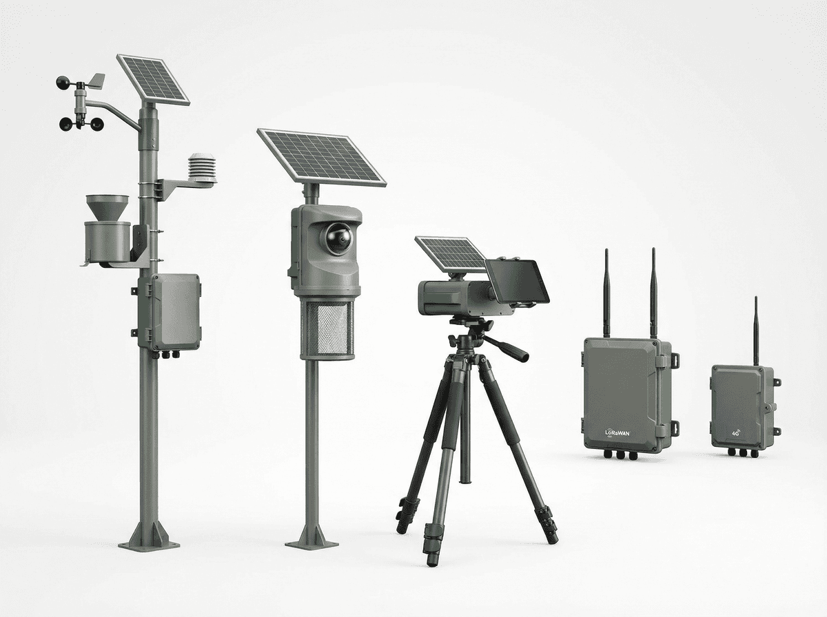 Integrated Pest+Disease 60ha - AI Camera Trap & Leaf Scanner IoT System