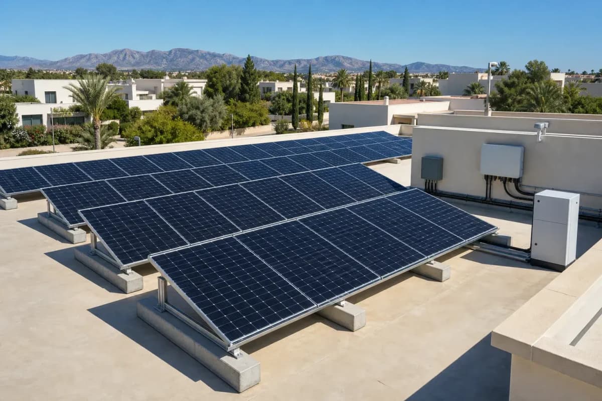26kW Residential Solar+Storage Bifacial Fixed - 22% Hybrid PV System deployed in an international application environment