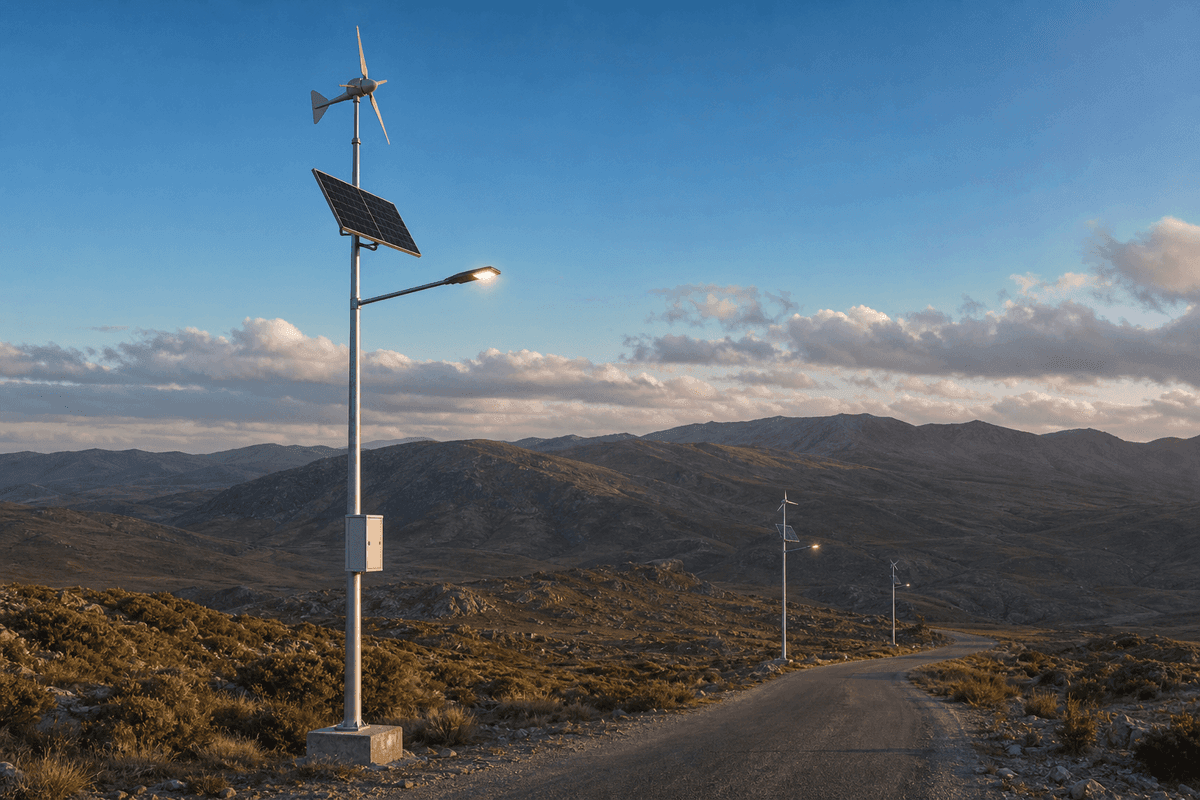 10m Wind-Solar Hybrid 100W - Highland Extreme Reliability deployed in an international application environment