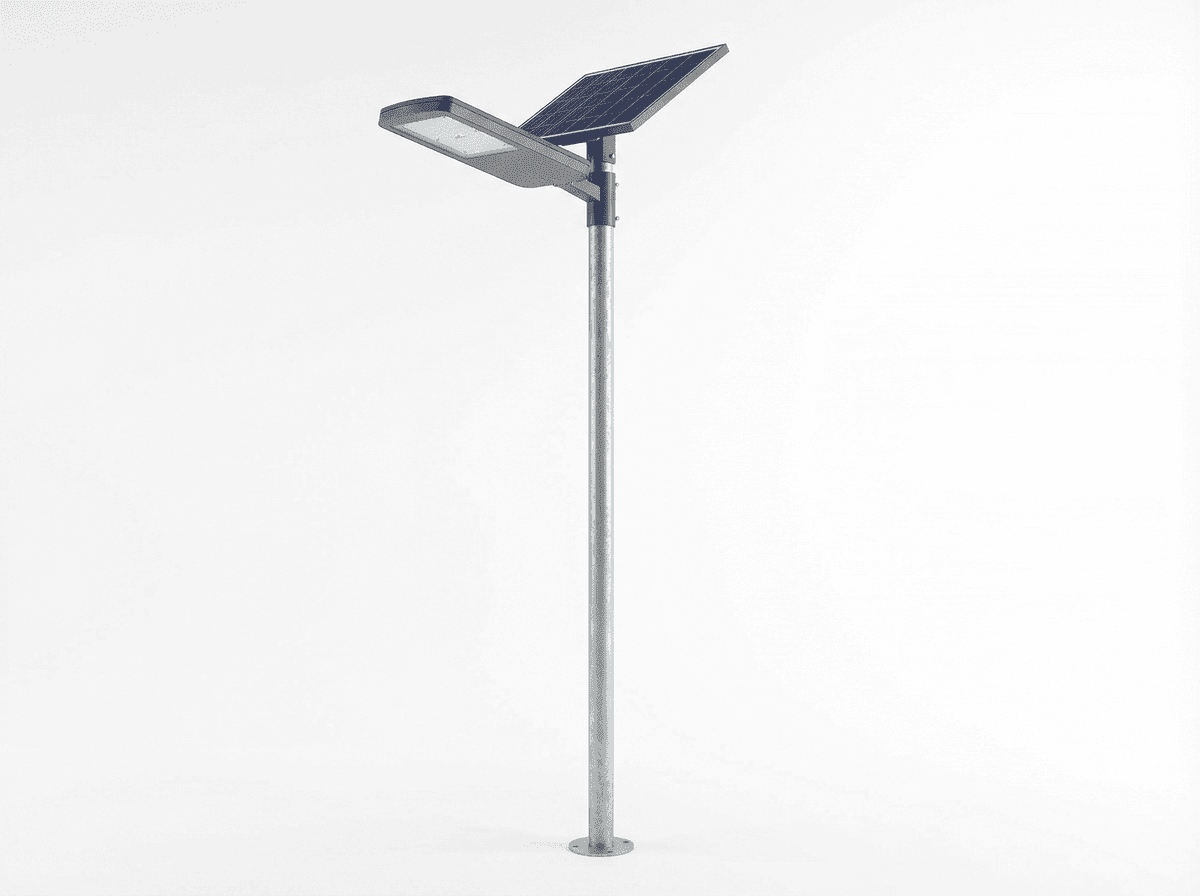 4m Pathway All-in-One 20W Tropical Solar Streetlight - IP67 Monsoon-Ready deployed in an international application environment