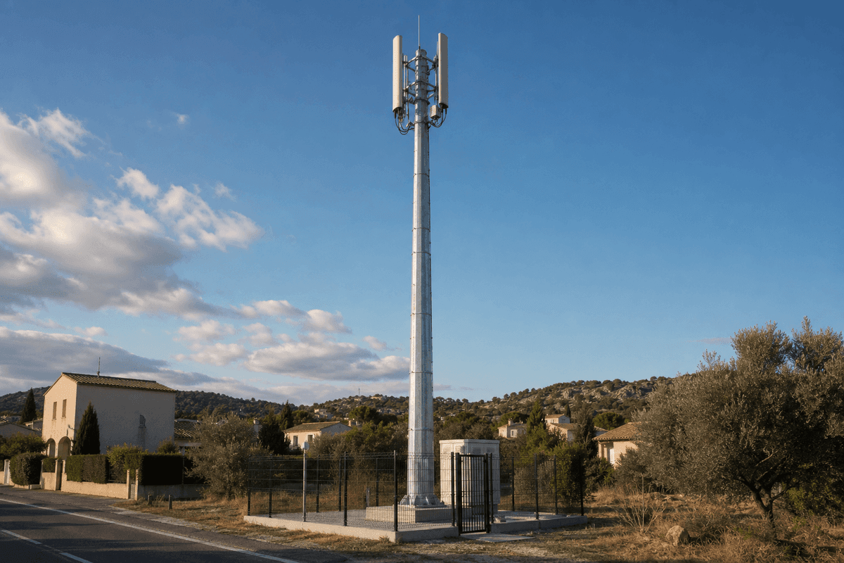 15m Monopole Suburban 4G - Octagonal Steel Telecom Tower deployed in an international application environment