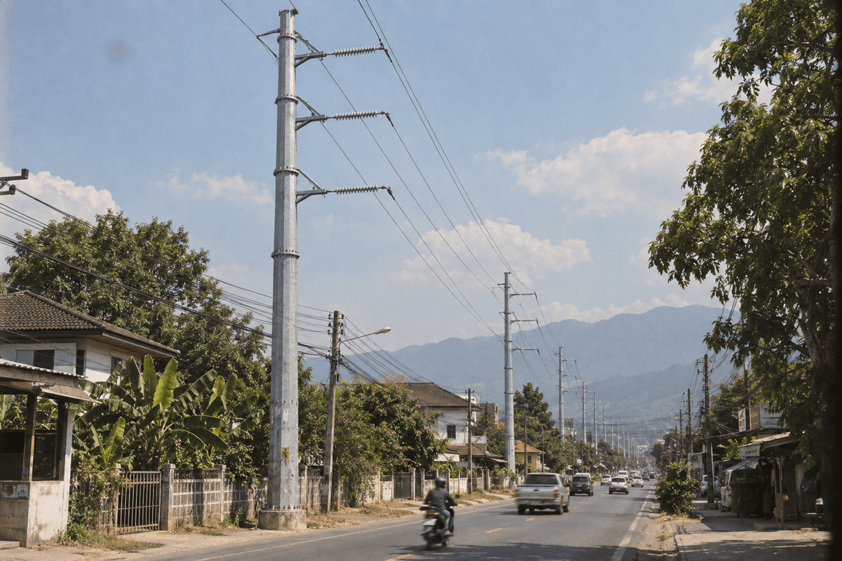 قرار خلوص ممر Chiang Mai 110kV: تكوين برج نقل الطاقة لشمال تايلاند الداخلي
