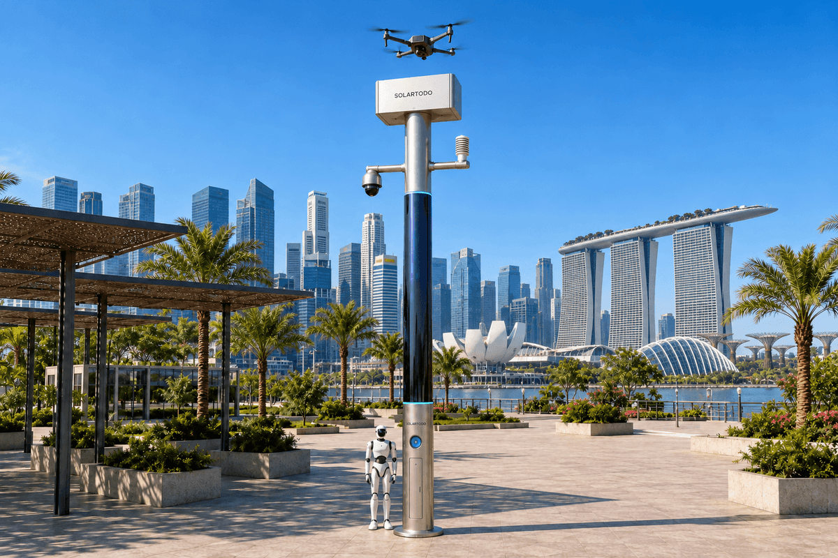 Operaciones nocturnas en el puerto de Singapur: caso de despliegue de Sentinel con robots como recurso principal