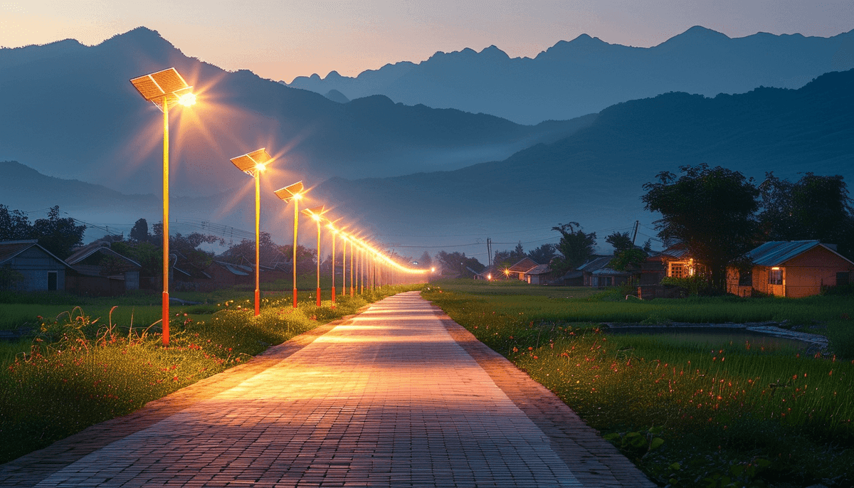공원용 올인원 Solar Streetlight 배터리·백업 셀 최적 설계