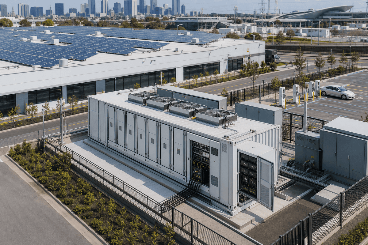stockage d'énergie commercial et industriel C&I | SOLARTODO