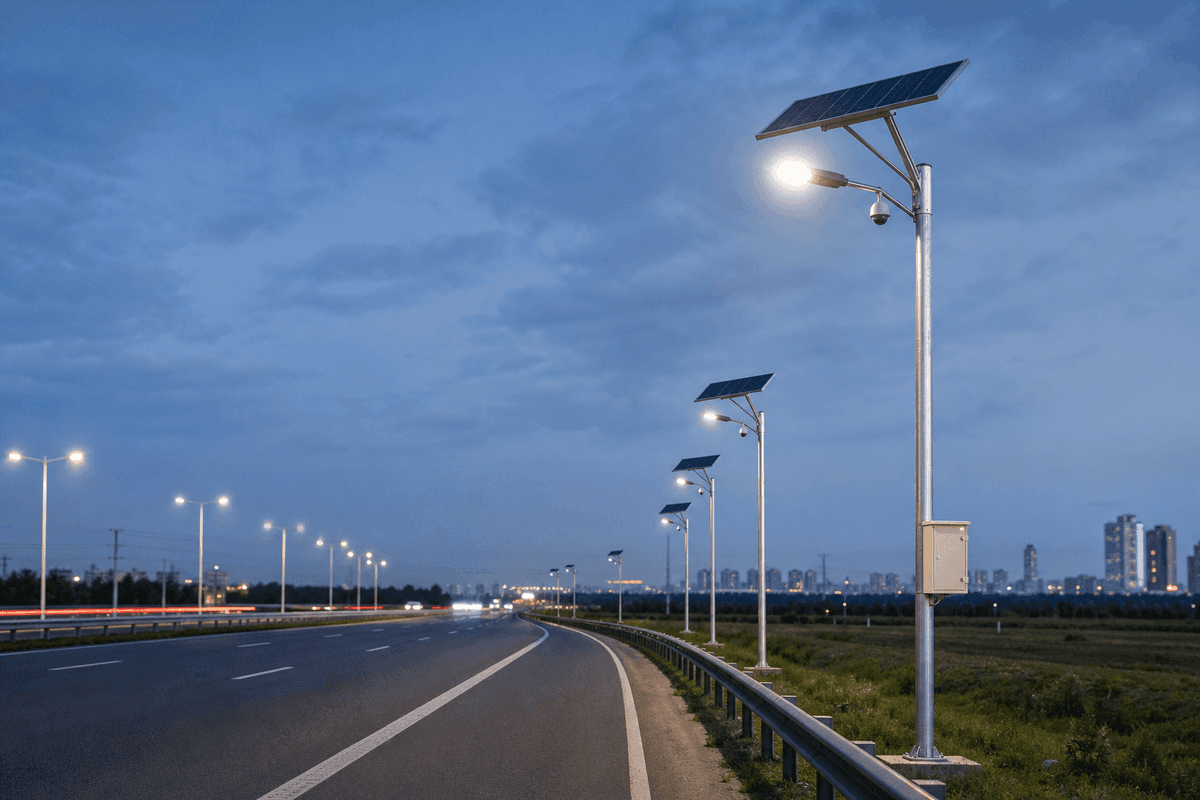 고속도로 및 도로용 실외 태양광 조명 | SOLARTODO