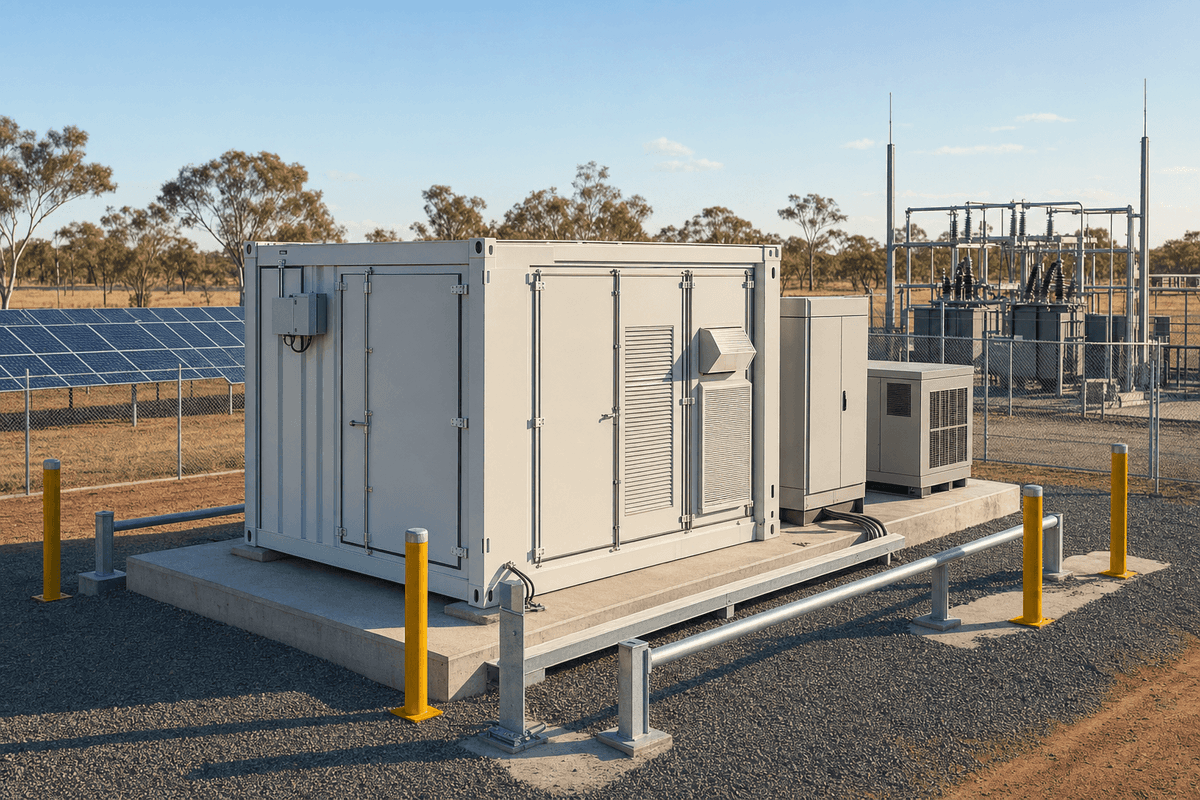 200kWh Hybrid LFP+Supercap High Power - Ultra-Fast Grid Response System deployed in an international application environment