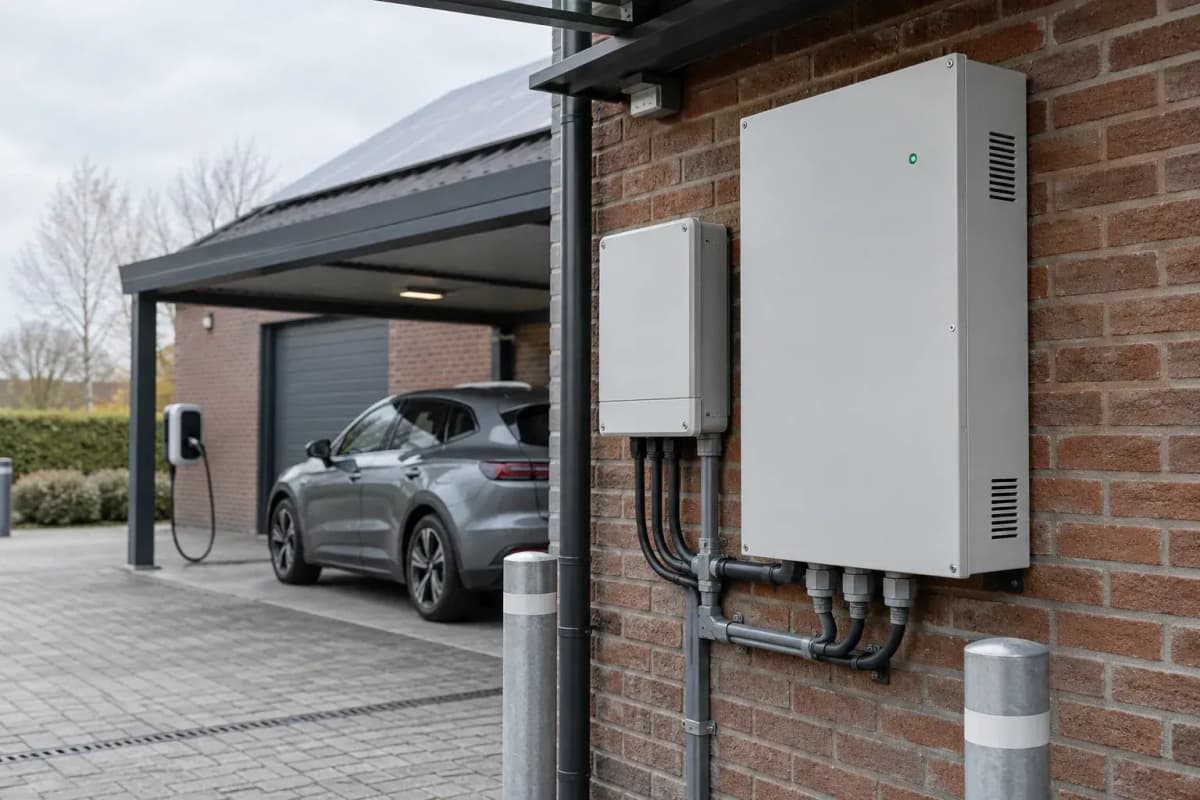 10kWh EV Charging Buffer LFP - 5kW Wall-Mount BESS deployed in an international application environment