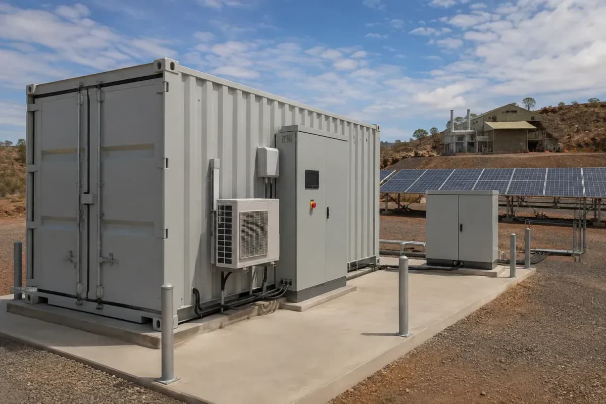 50kWh Mining Off-Grid LFP BESS - 25kW Containerized Mining Power deployed in an international application environment