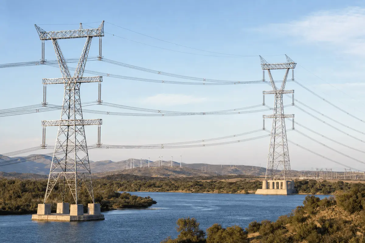 100m 750kV UHV River Crossing Lattice Tower - 2-Circuit Long-Span Structure deployed in an international application environment