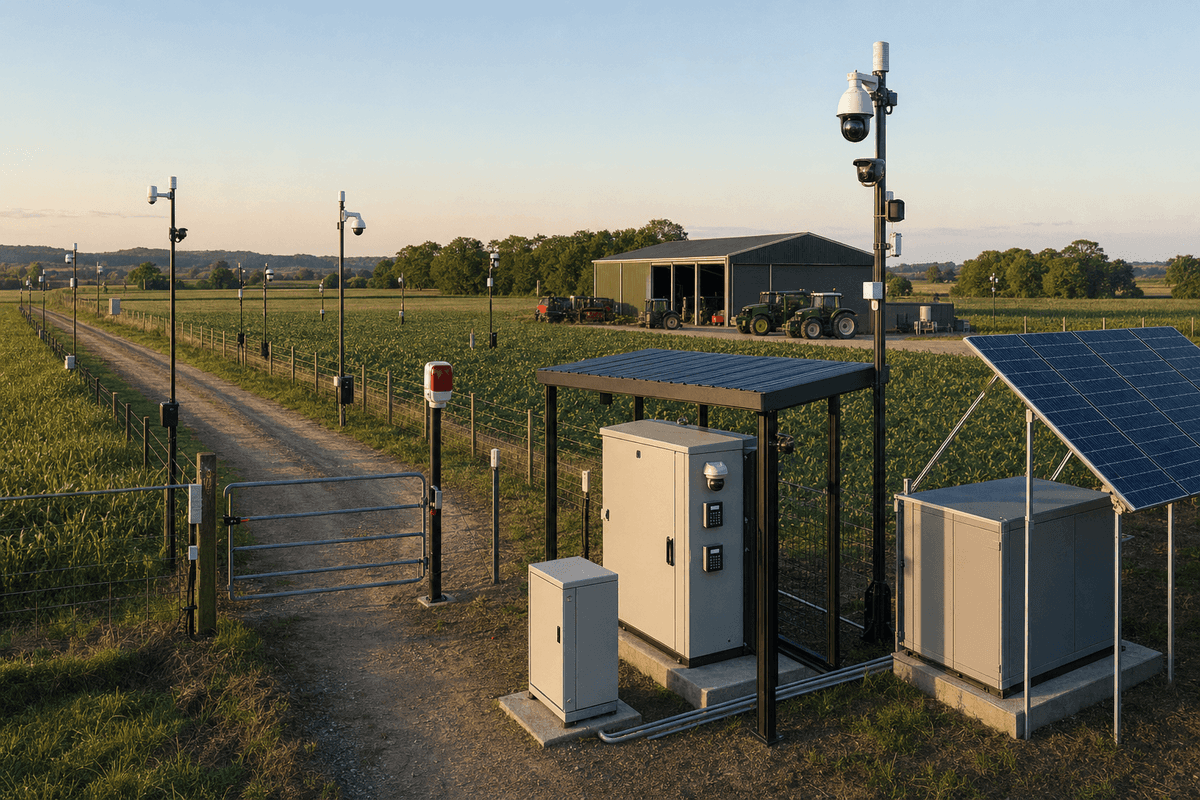 Agricultural Farm 32-Zone Wide Area Security System - Off-Grid Protection for 50 Hectares deployed in an international application environment