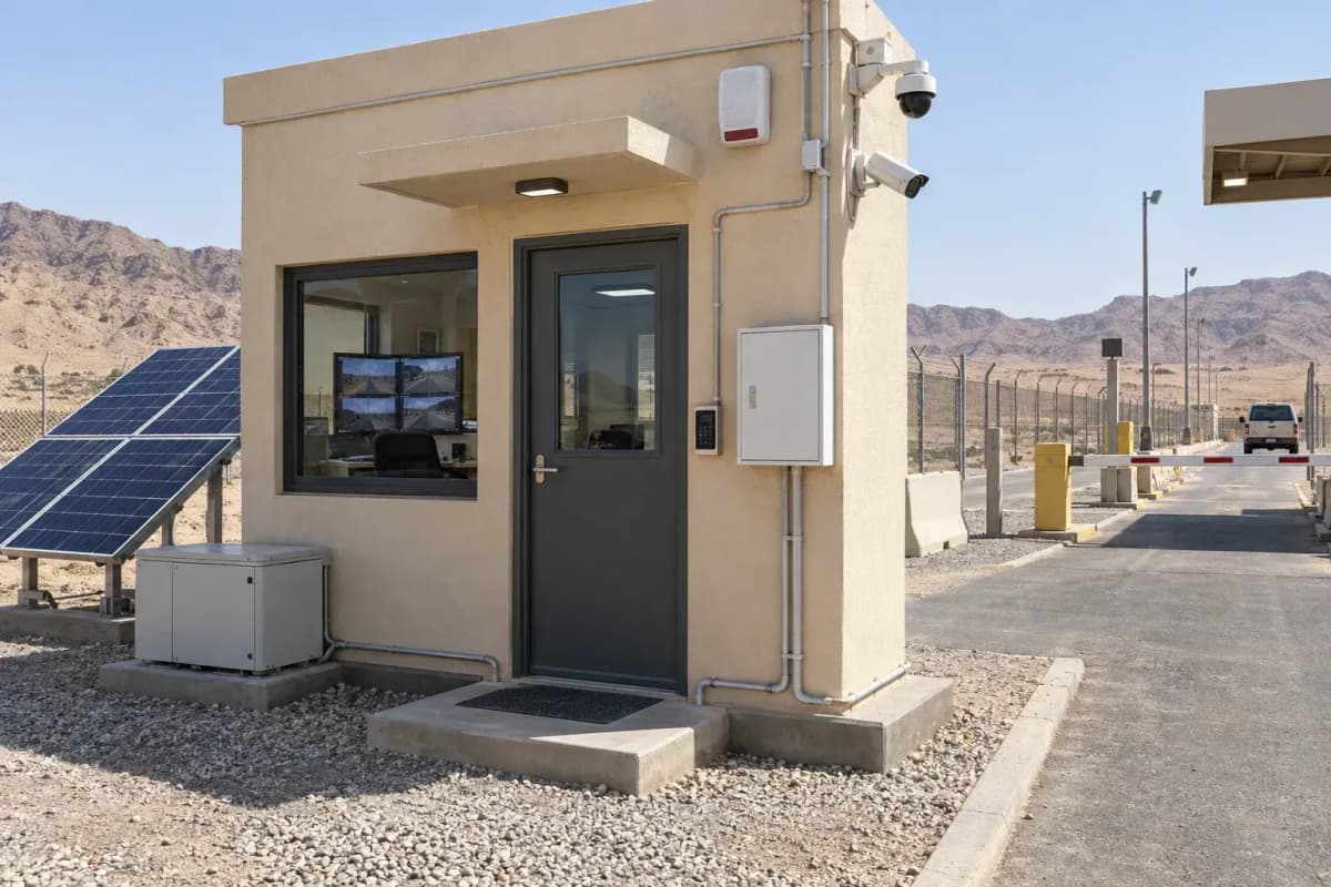 Border Checkpoint 32-Zone Off-Grid - 48-Hour Solar Security System deployed in an international application environment