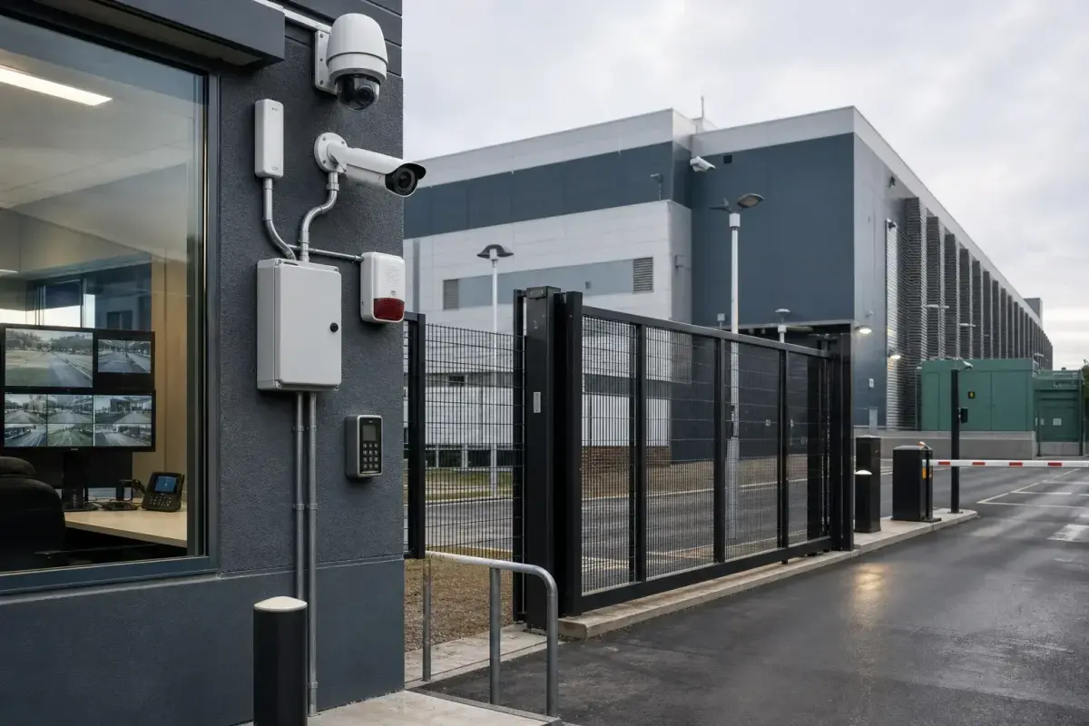 Data Center 48-Zone Grid - 23-Camera Cloud Security System deployed in an international application environment