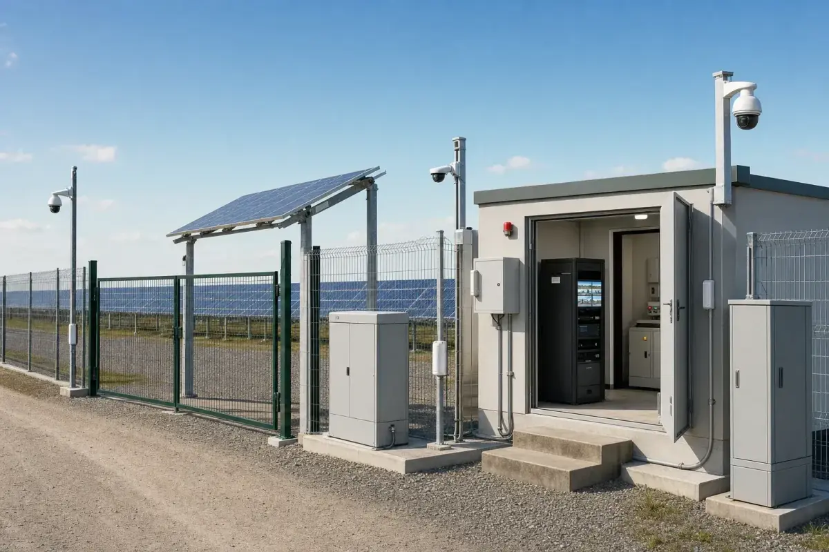 Solar Farm 32-Zone Off-Grid - 72-Hour Autonomous Security System deployed in an international application environment