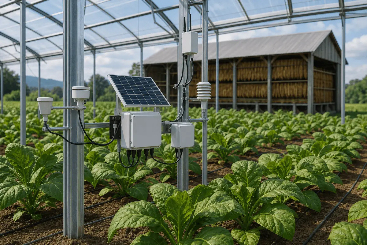 Tobacco Curing Barn Monitoring - 20 Sensor 4G Control System