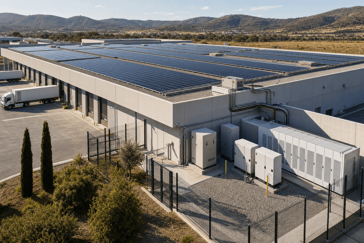 100kW + 200kWh Solar+Storage Commercial - Hybrid TOPCon LFP System deployed in an international application environment