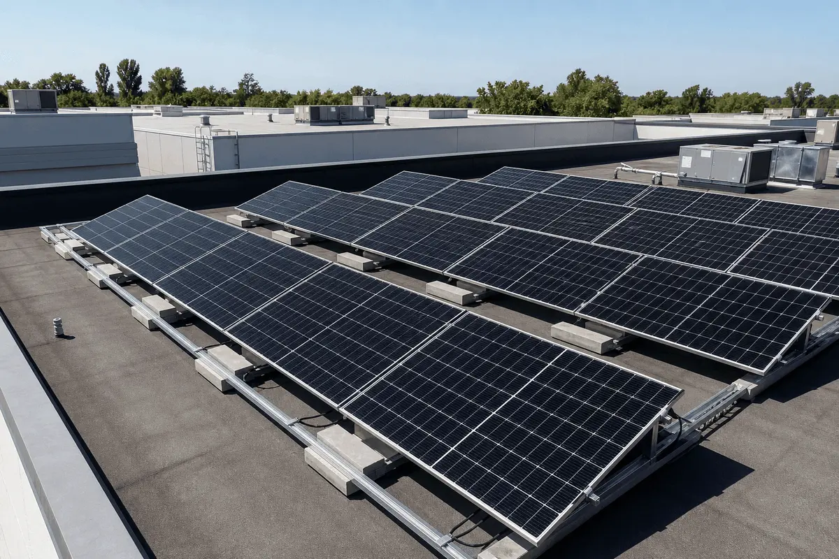 10kW Residential Rooftop TOPCon Solar PV System - 24.5% Module Efficiency