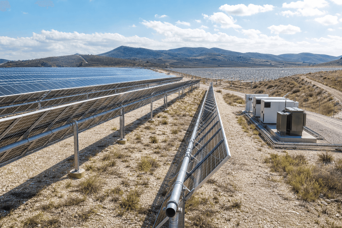 1MW Utility Scale Bifacial Single-Axis Solar PV System - Maximum Energy Yield deployed in an international application environment