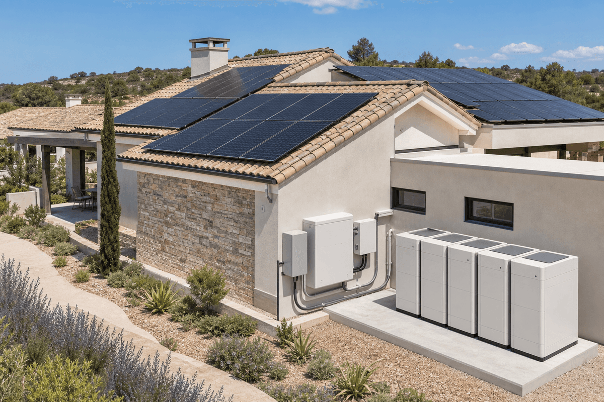 20kW+50kWh Residential Solar+Storage - Hybrid TOPCon LFP System deployed in an international application environment