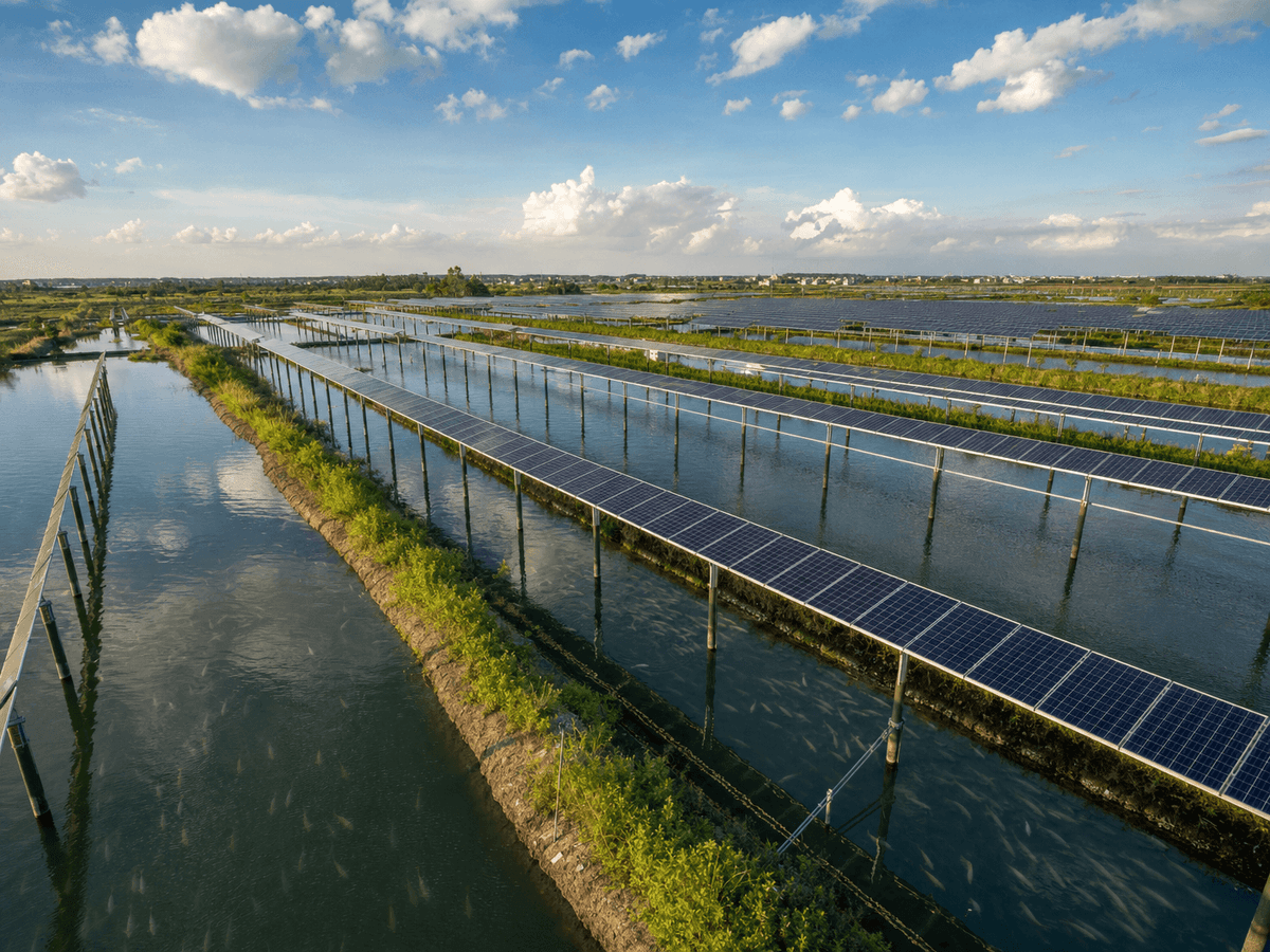750kW Complemento Solar para Piscicultura - Sistema FV Bifacial 1 Eje deployed in an international application environment