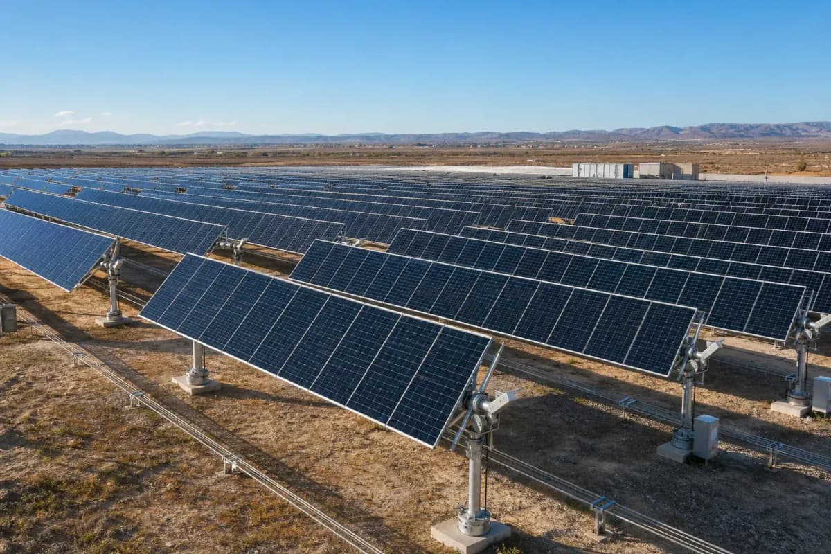 2.4MW Solar Farm TOPCon 2-axis Tracker - EPC System deployed in an international application environment