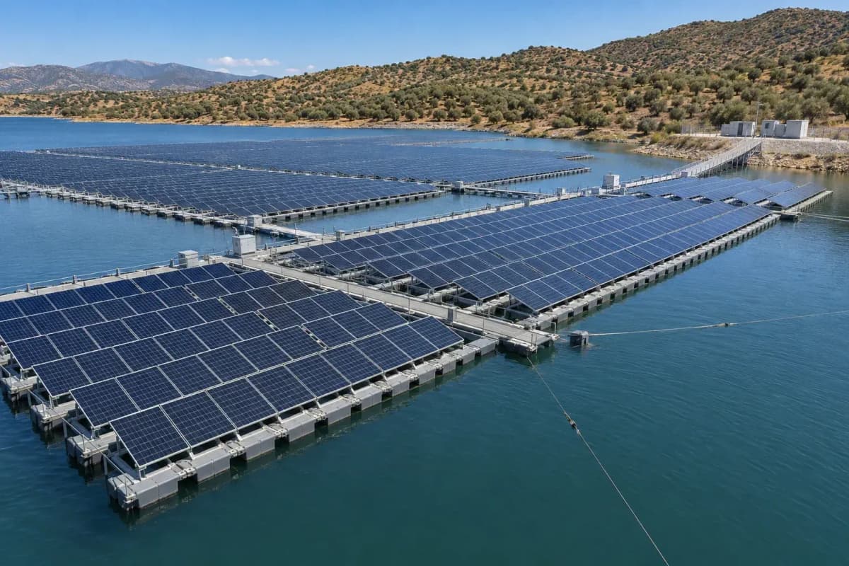 4.6MW Solar Farm Bifacial Floating - EPC-Ready FPV System deployed in an international application environment