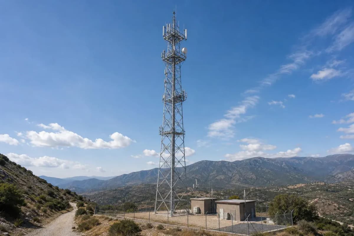75m Lattice Tower Broadcast Telecom Slip-Joint - 51 m/s Wind-Rated EPC System deployed in an international application environment