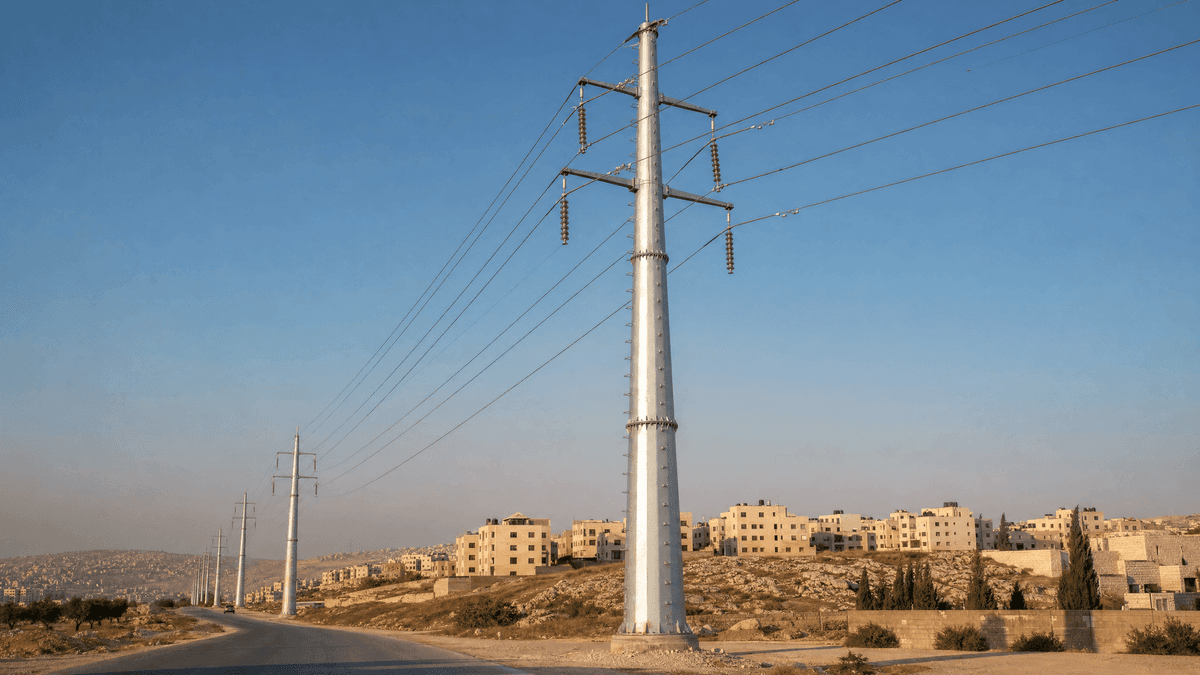 アンマン電力送電鉄塔市場分析:110kV二回線鋼製管柱構成ガイド