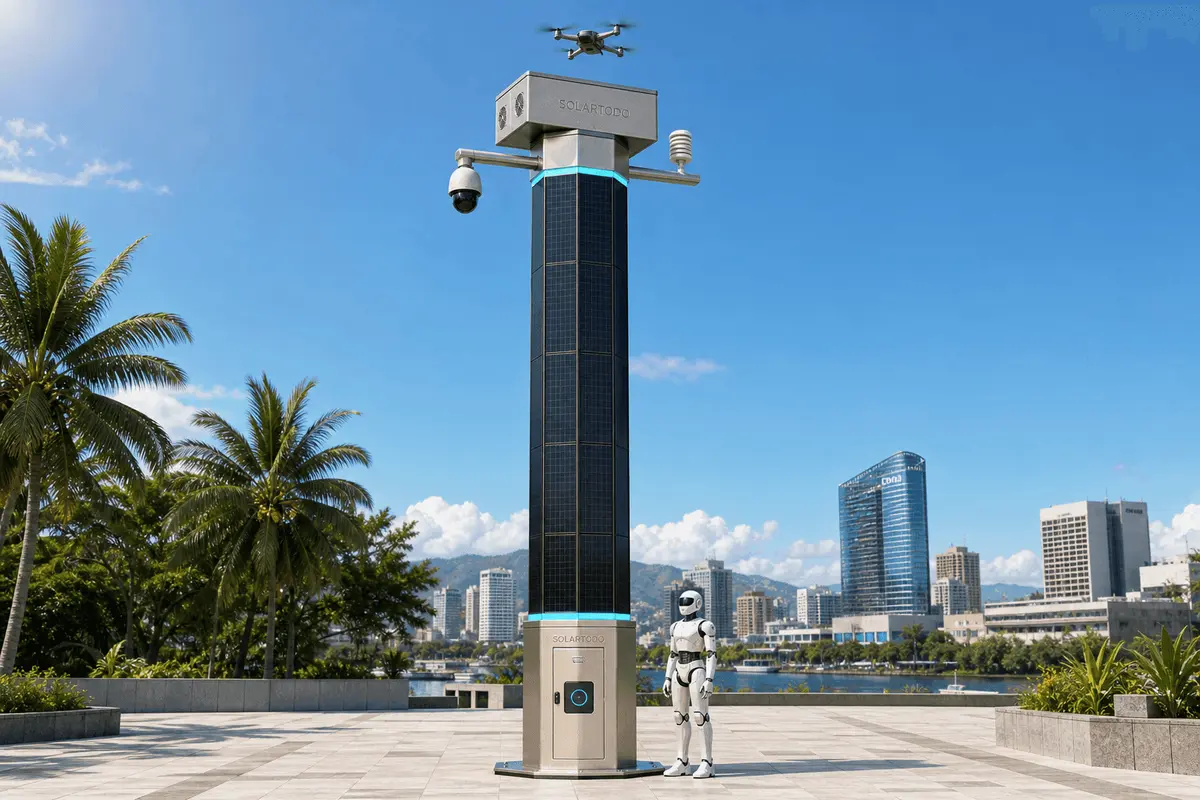Análise de Mercado do Davao SOLARTODO Sentinel City AI Pole: Configuração Costeira de Edge com 44 Nós