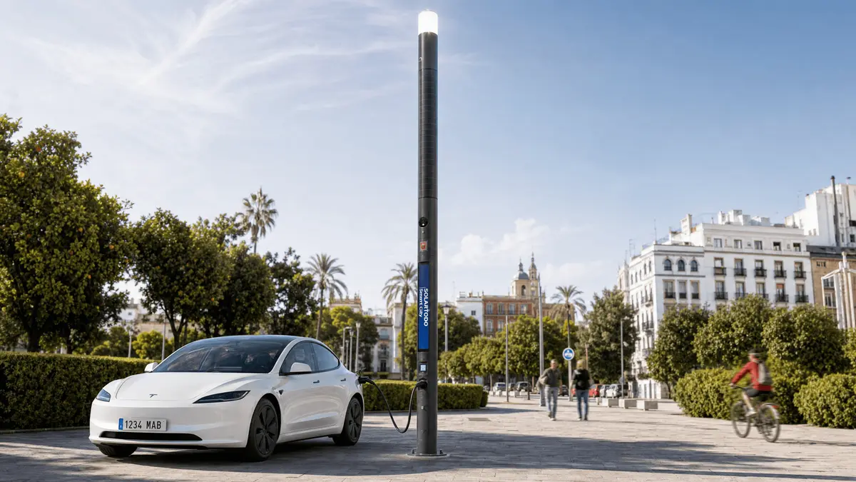 セビリア スマート街路灯 技術適合:10m Ø219mm フラッシュ一体型ポール構成ガイド