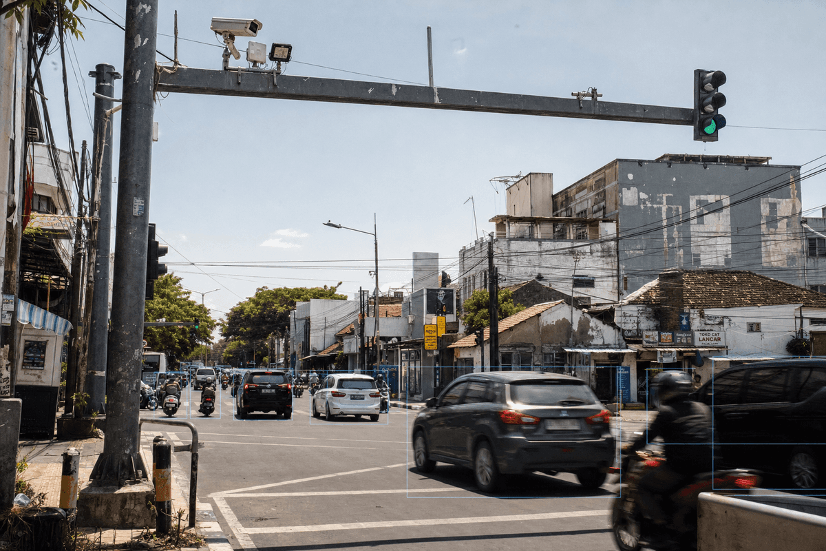 Прибрежные коридоры Surabaya, подверженные наводнениям: конфигурация Smart Traffic System для 14 перекрестков