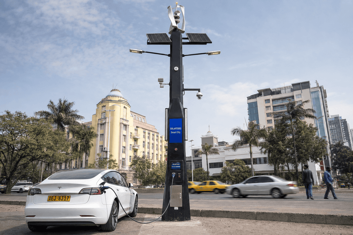 شوارع هراري المتأثرة بتخفيف الأحمال وممرات 30m: دليل تهيئة Smart Streetlight الهجين