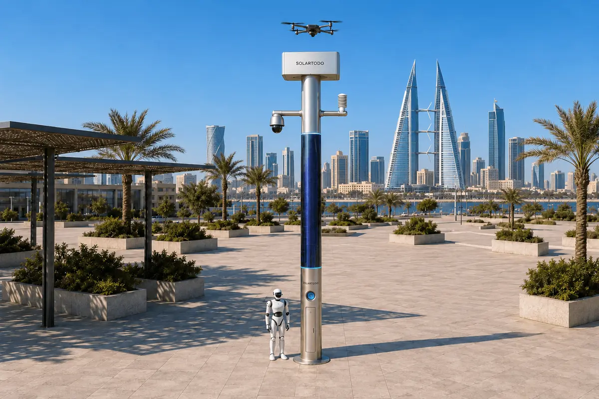 الاستجابة للحرائق في المنامة: حالة نشر أعمدة Sentinel بقيادة الشرطة