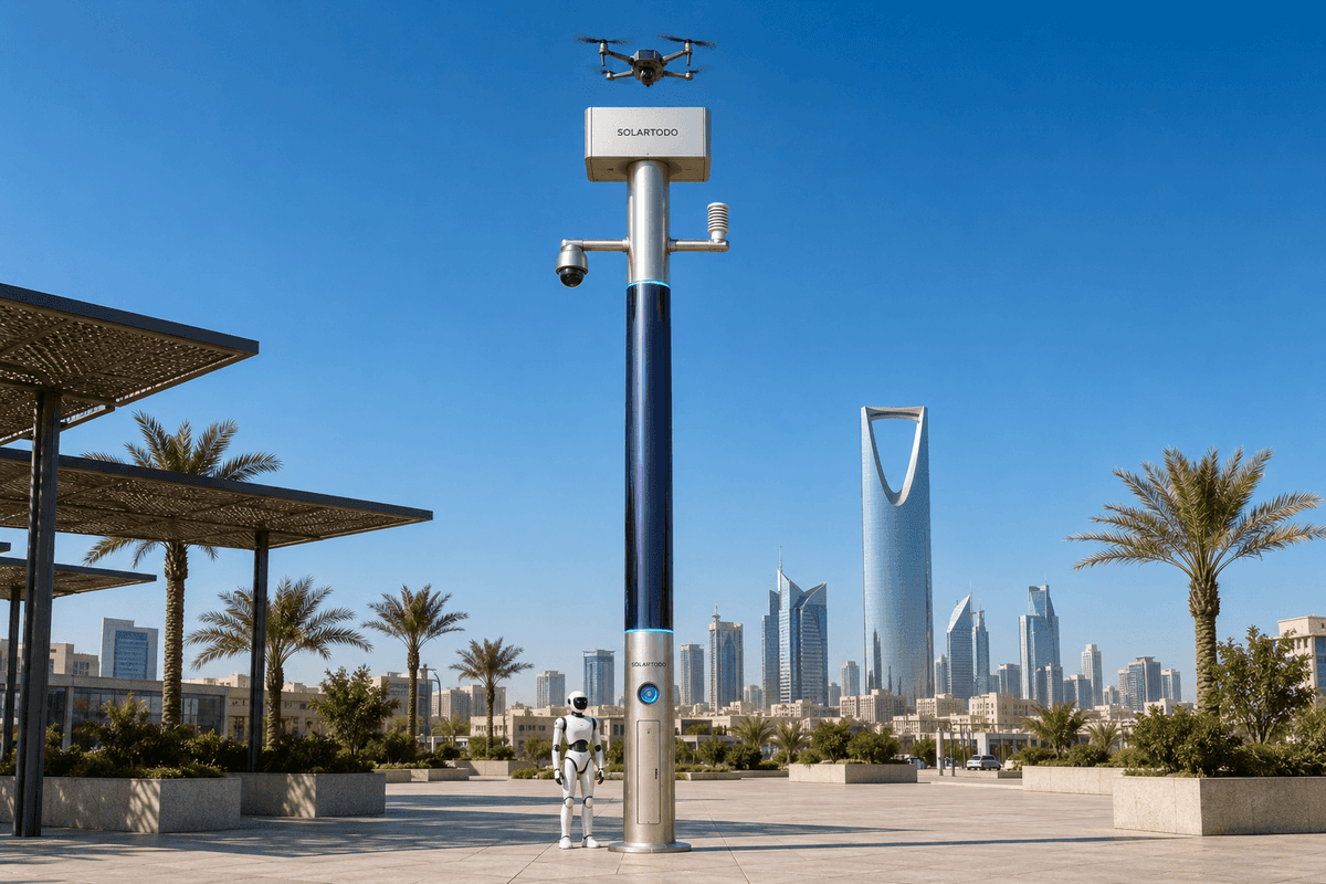 SOLARTODO Sentinel Sky Hub для ночного патрулирования водного ведомства Мехико