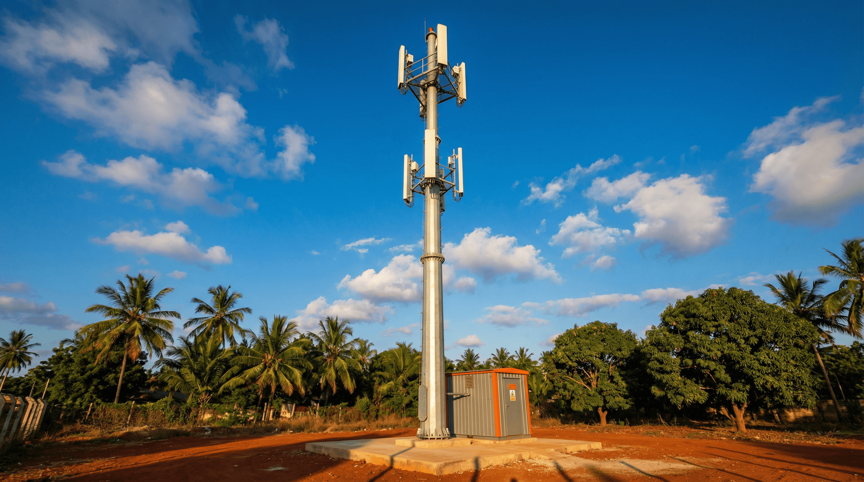 Telecom Building Environment 33-Unit 30m Telecom Tower Deployment in Mombasa, Kenya Using Steel ...