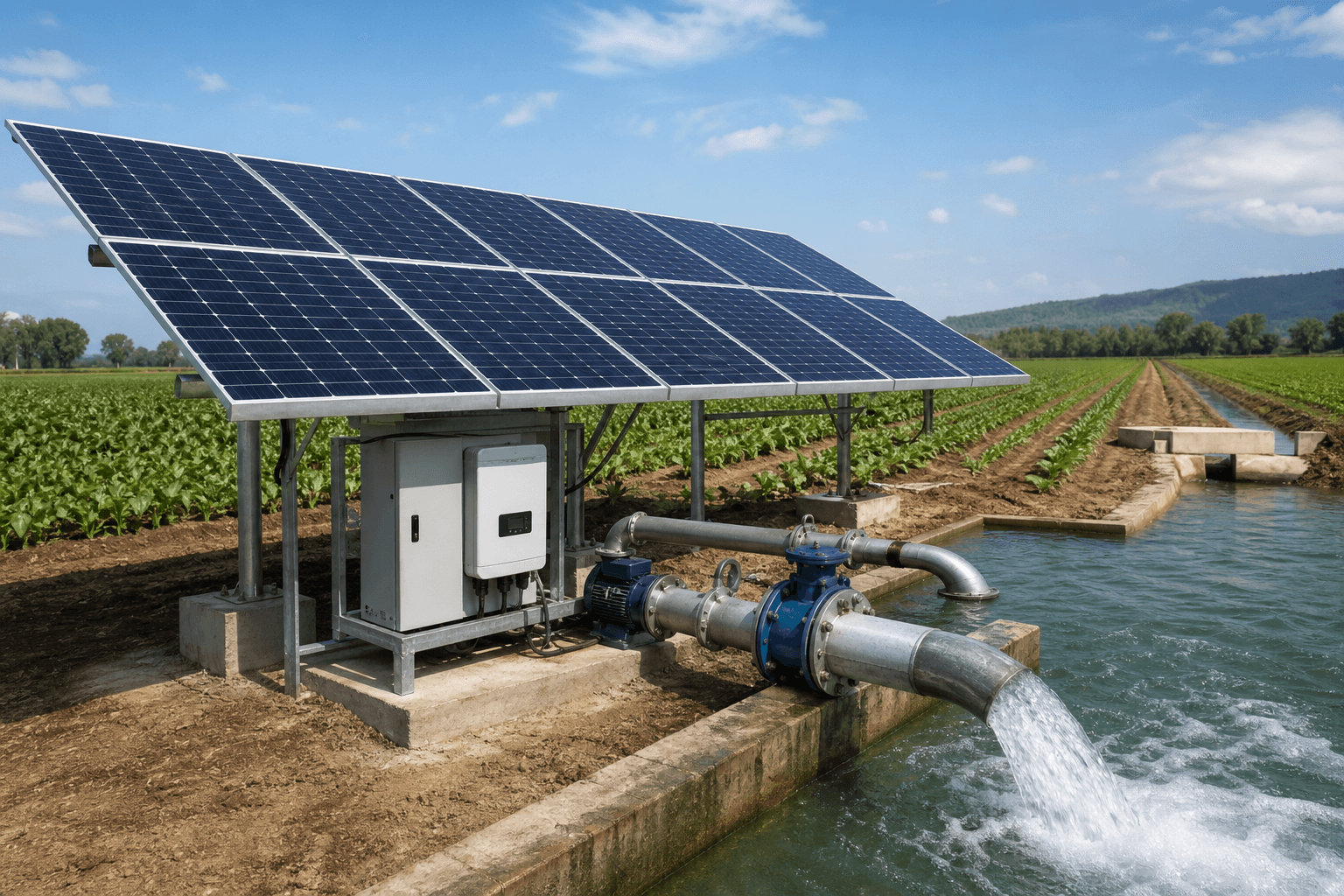 solar water pumping for agricultural irrigation systems |… | SOLARTODO