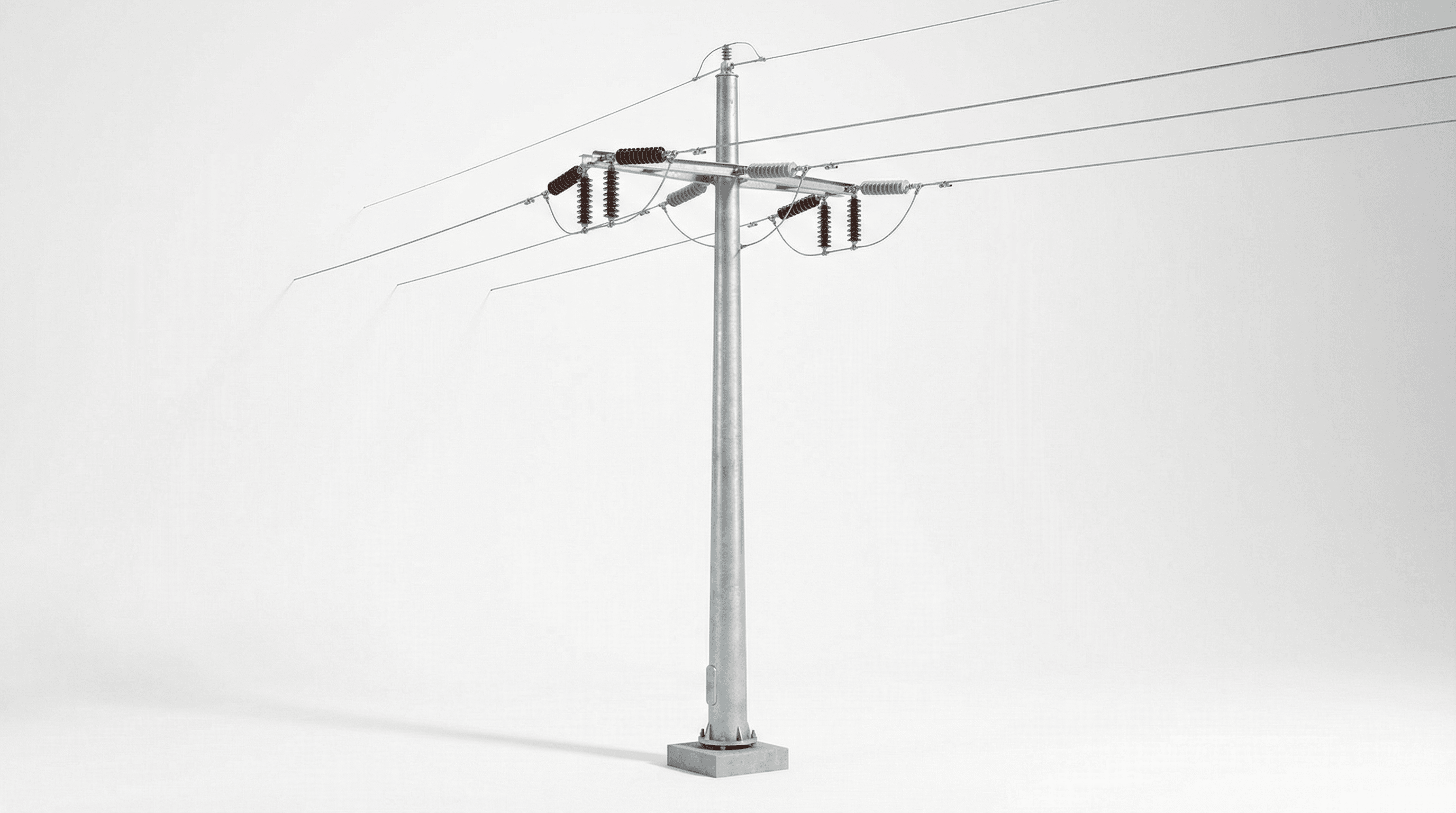 15m 10kV Distribution Single Circuit Tangent Tower - Urban Grid ...