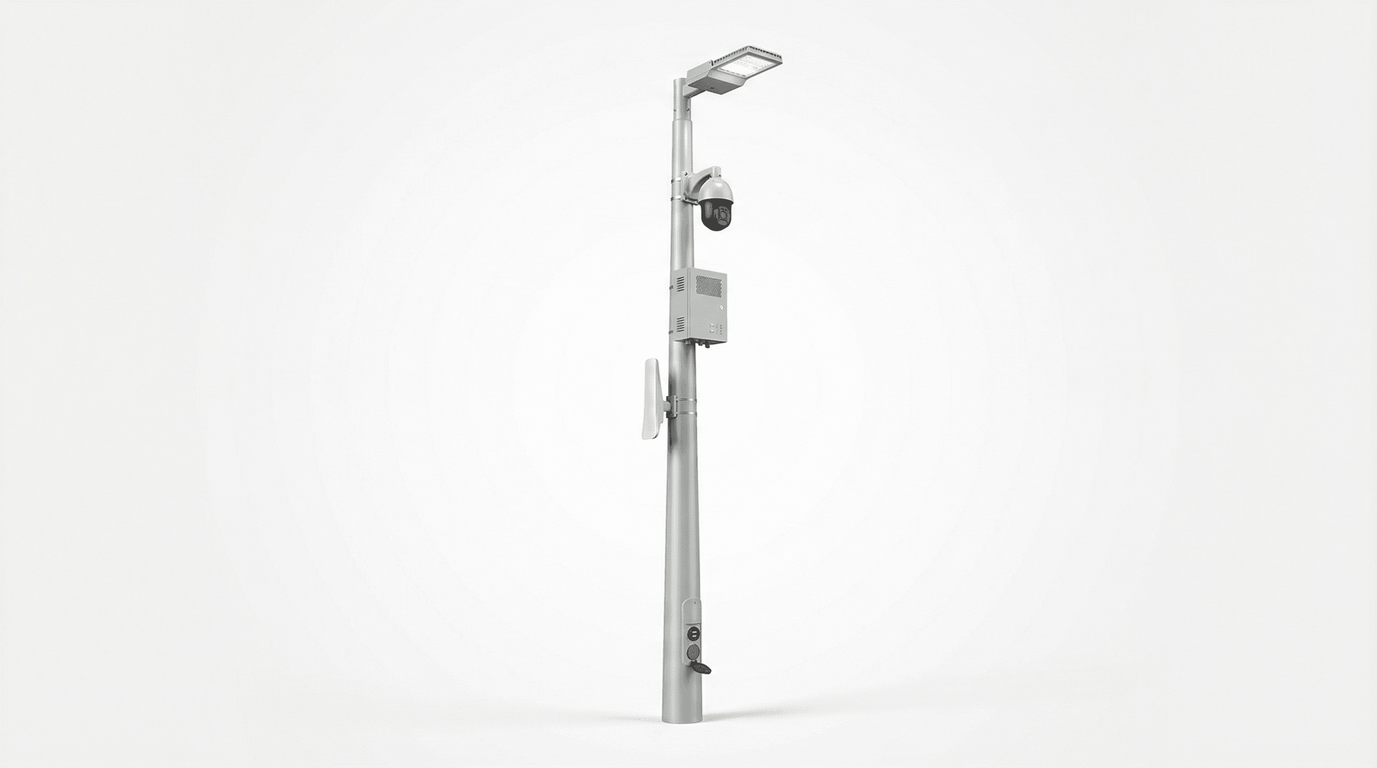 Strretlight 8m Campus/Park Environmental Smart Streetlight - 5-in-1 Integrated ...