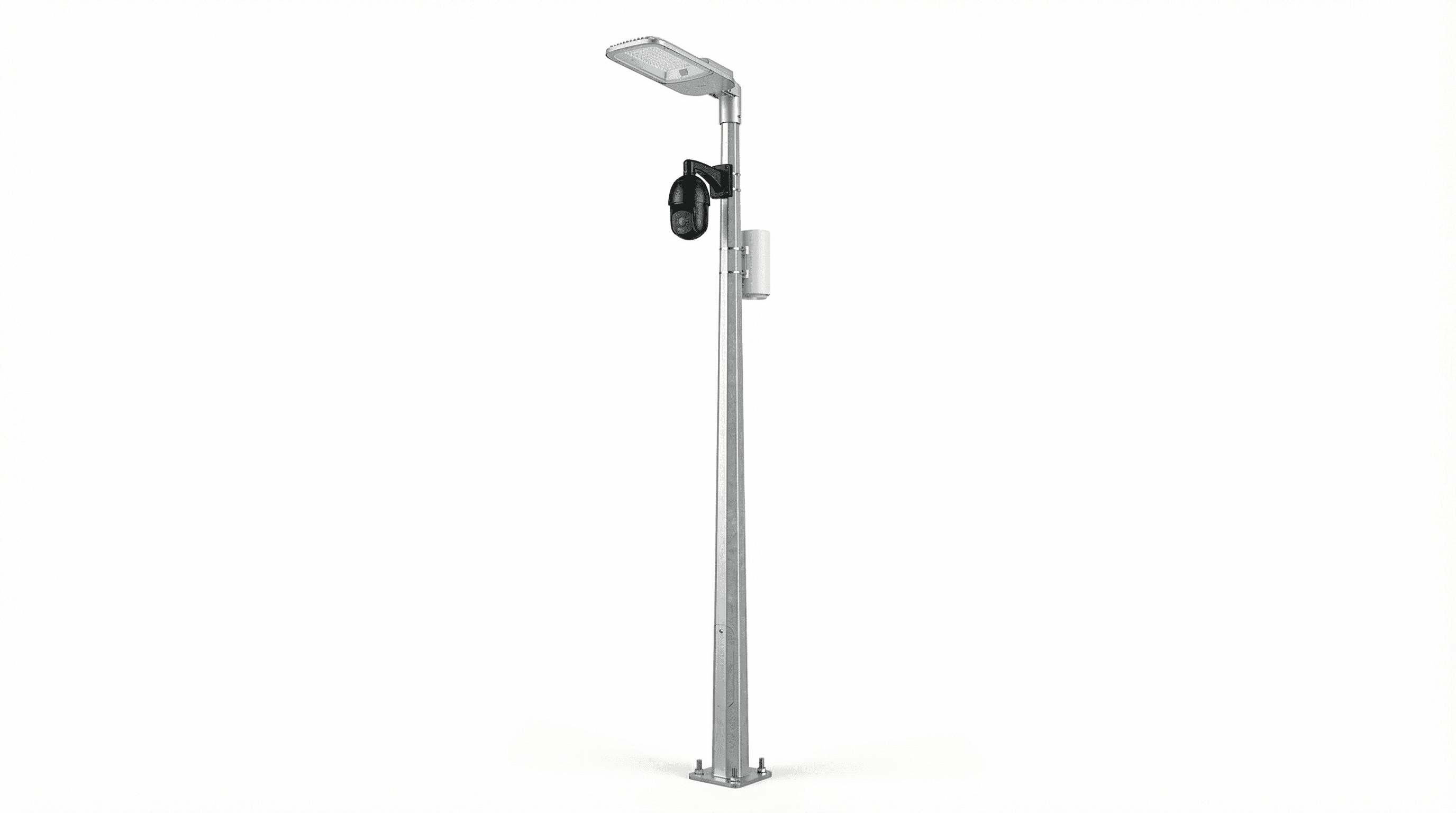 Strretlight 8m Urban Road 3-in-1 Basic Smart Streetlight - LED + AI Camera + WiFi ...